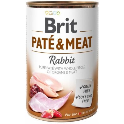BRIT PATE & MEAT RABBIT 6x400g + BRIT PATE & MEAT BEEF 6x400g