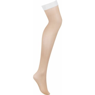 Obsessive Silonky s 814 stockings bílá – Zboží Mobilmania