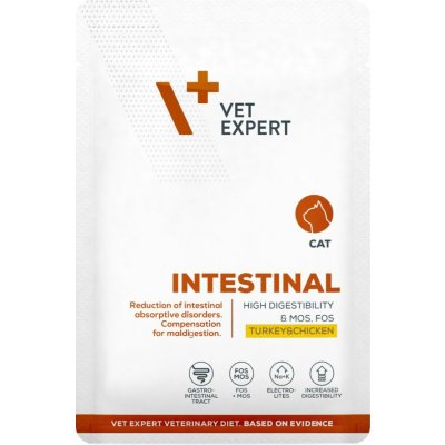 VetExpert VD 4T Intestinal Cat Turkey&Chick 100 g – Sleviste.cz