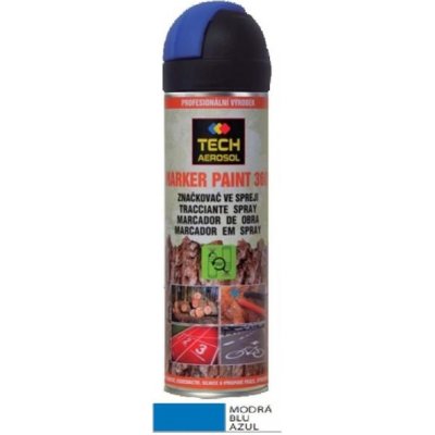 Tech Aerosol značkovač ve spreji 500 ml modrá fluo