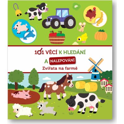 101 věcí k hledání a nalepování Zvířata na farmě – Zboží Mobilmania