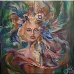 Martina Hartingerová, Lady Carneval, Malba na plátně, olejové barvy, 50 x 50 cm – Hledejceny.cz