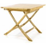 Divero Skládací zahradní stolek DIVERO týkové dřevo neošetřené 80 cm D47274 – Hledejceny.cz