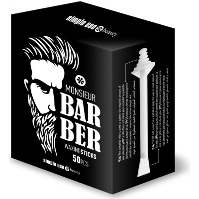 simple use Jednorázové tyčinky pro epilaci nosu Monsieur Barber - 50 kusů – Zboží Dáma
