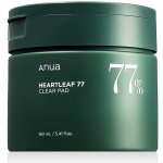 ANUA HEARTLEAF 77% CLEAR PAD zklidňující a exfoliační tamponky 70 ks – Zboží Mobilmania