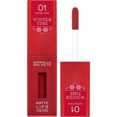 Gabriella Salvete Winter Time Matte Lips Lipstick Dlouhotrvající tekutá rtěnka s matným efektem 01 4,5 ml – Zboží Mobilmania