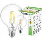 Lumiled LED žárovka E27 G95 8W = 65W 880lm 3000K Teplá bílá 360° – Hledejceny.cz