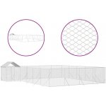 vidaXL Venkovní psí kotec se střechou stříbrný 1000 x 800 x 250 cm – Hledejceny.cz