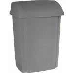 Plast Team Odpadkový Koš SWING 25 L - samostatné otočné víko - šedá - 15-1341-st – Zboží Dáma
