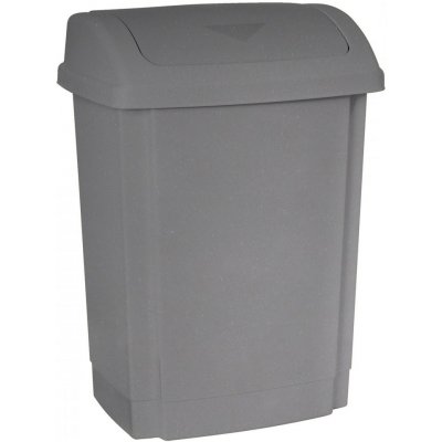 Plast Team Odpadkový Koš SWING 25 L - samostatné otočné víko - šedá - 15-1341-st – Zboží Dáma