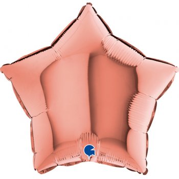 Hvězda rosegold 18 46 cm B fóliový balónek SP