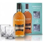 Ron Barceló Gran Anejo 37,5% 0,7 l (dárkové balení 2 sklenice) – Zboží Dáma