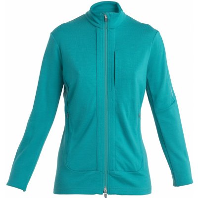 Icebreaker Wmns Quantum III LS Zip Flux Green