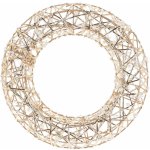Home Styling Collection Vánoční věnec v zlaté barvě 20 LED O 30 cm – Hledejceny.cz