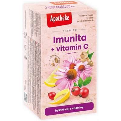 Apotheke Premier Imunita + vitamin C čaj 20 x 2 g – Hledejceny.cz