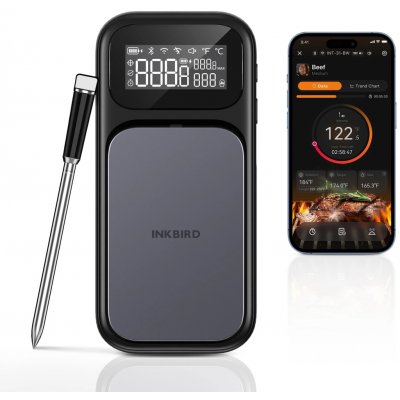Inkbird bezdrátový teploměr na maso 1 sonda Wifi-Bluetooth 100m INT-31-BW Multisensor – Hledejceny.cz