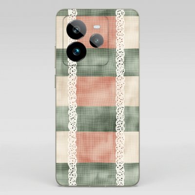 4NewCase - Kryt pre REALME - Realme GT7 Pro - SILIKÓN - Vintage Lace Plaid - 1013620500044 – Zboží Živě