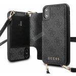 Pouzdro GUESS 4G Crossbody Cardslot iPhone X/XS šedé – Zboží Mobilmania