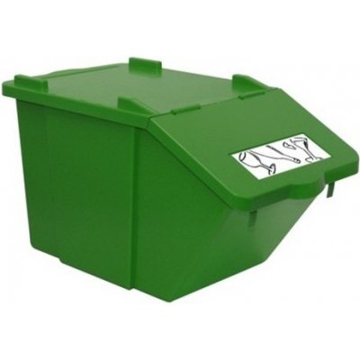 HTI Plastová nádoba na tříděný odpad 45 l zelená MC-6800-2