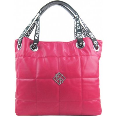 Fashion & Co Velká dámská kabelka přes rameno v prošívaném designu fuchsiově růžová