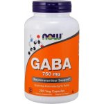 Now Foods GABA kyselina gama-aminomáselná 750 mg 200 rostlinných kapslí – Hledejceny.cz
