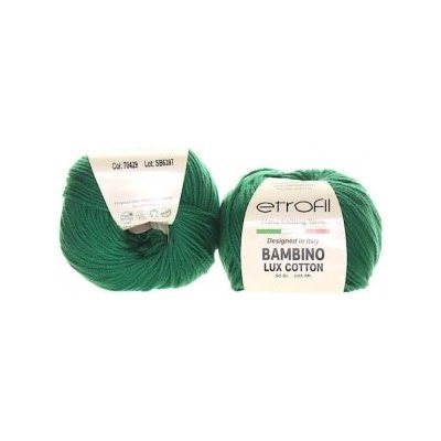 Etrofil Bambino Lux Cotton 70429 Tmavě Zelená – Zboží Mobilmania
