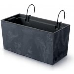 PROSPERPLAST Závěsný truhlík - URBI CASE W Beton Effect 39,5x18,5 cm antracit – Sleviste.cz