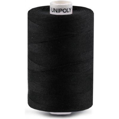 Polyesterové nitě Unipoly návin 1000 m Varianta: 999 černá, Balení: 1 ks – Sleviste.cz