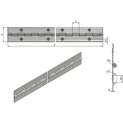 Tyčový závěs 32/3,5m pu Ms (1ks) – Zboží Mobilmania