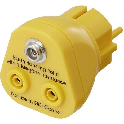 TRU COMPONENTS TC-12277204 Zemnicí zástrčka 2x banánková zásuvka 4 mm, 1x připojení tlačítka 10 mm 1 ks | Zboží Auto