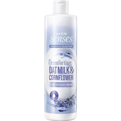 Avon Senses krémový sprchový gel s ovesným mlékem a chrpou 400 ml