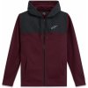 Pánská mikina ALPINESTARS RECKONING HOODIE červená burgundy/šedá