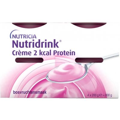 NUTRIDRINK CREME 2 KCAL PROTEIN S PŘÍCHUTÍ LESNÍHO OVOCE POR SOL 4X200G – Hledejceny.cz