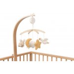 LITTLE DUTCH Hudební kolotoč dřevěný Newborn Naturals – Zboží Dáma