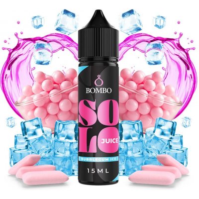 Bombo Shake & Vape Solo Juice BubbleGum ICE 15 ml – Zboží Mobilmania