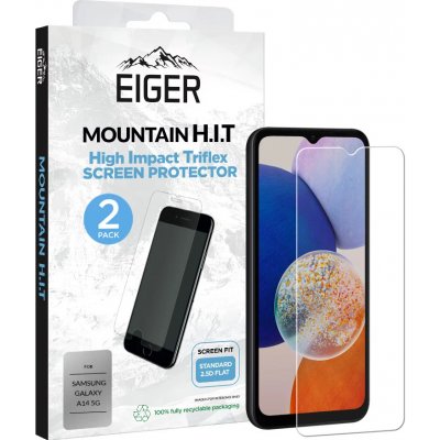 Eiger Mountain H.I.T. Screen Protector 2 Pack for Samsung Galaxy A14 5G in Clear EGSP00882