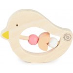 Bieco dřevěné kousátko s růžovými korálky ptáček – Zbozi.Blesk.cz