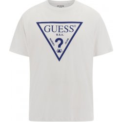 Guess pánské tričko SS BSC REFLECTIVE LOGO Tee M3GI44K9RM1-G011 Bílý