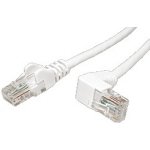 Goobay 21.92.0760 UTP patch kat. 5e, 1 lomený konektor (90°), 0,25m, bílý – Zboží Živě