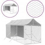 vidaXL Venkovní psí kotec se střechou stříbrný 200 x 600 x 250 cm – Zboží Dáma vidaXL Venkovní psí kotec se střechou stříbrný 200 x 600 x 250 cm – Zboží Dáma