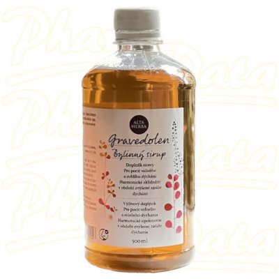 Gravedolen bylinný sirup 500 ml – Hledejceny.cz