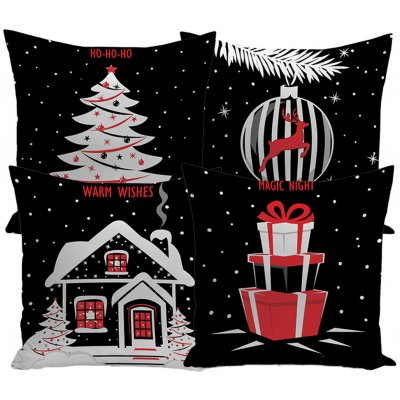 Xpose Vánoční OZDOBA set 40 x 40 cm 4ks – Sleviste.cz