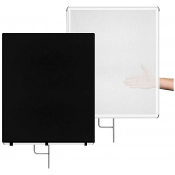 Difuzní, stínící panel 75x90cm bílo černý