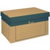 Archivační box a krabice Victoria archivační kontejner přírodní zelená 320 x 460 x 270 mm