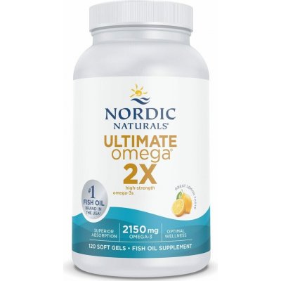 Nordic Naturals Ultimate Omega 2X 2150 mg citrón 120 softgel kapslí – Hledejceny.cz