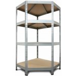 Majster Regál Rivet 180 x 120 x 45 cm 4 police zinek – Zboží Dáma