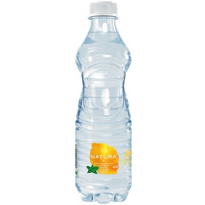 Natura Ochucená voda citron a máta 12 x 0,5 l – Hledejceny.cz