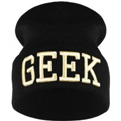 Blingstar zimní čepice beanie Geek black gold 3D – Hledejceny.cz