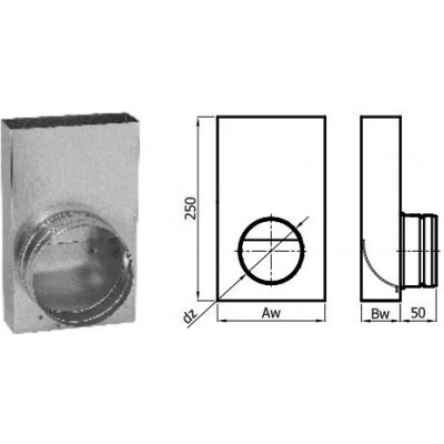 Karl Přechodka kanál ohebné potrubí 200 x 90 mm 100 mm – Hledejceny.cz