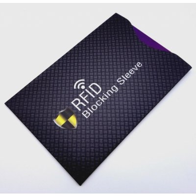 Blingstar Bezpečnostní pouzdro na platební karty RFID blocker black – Zboží Živě